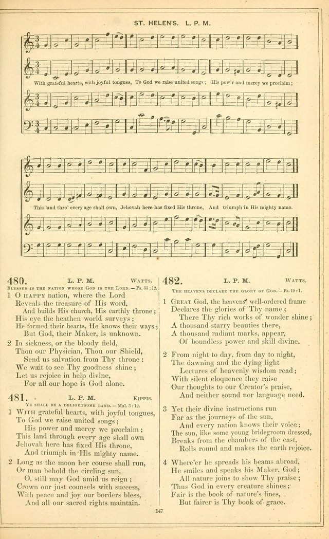The New Congregational Hymn and Tune Book, for Public, Social and Private  Worship page 162