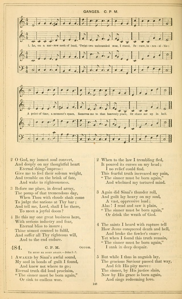 The New Congregational Hymn and Tune Book, for Public, Social and Private  Worship page 163