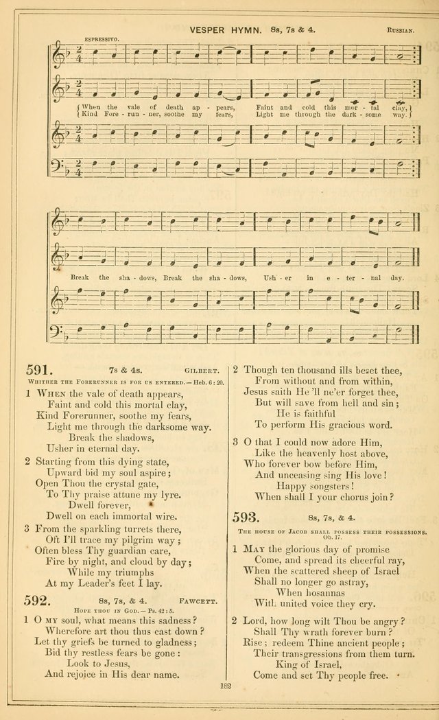The New Congregational Hymn and Tune Book, for Public, Social and Private  Worship page 197