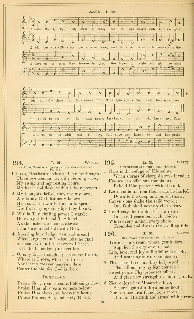 The New Congregational Hymn and Tune Book, for Public, Social and Private  Worship page 71
