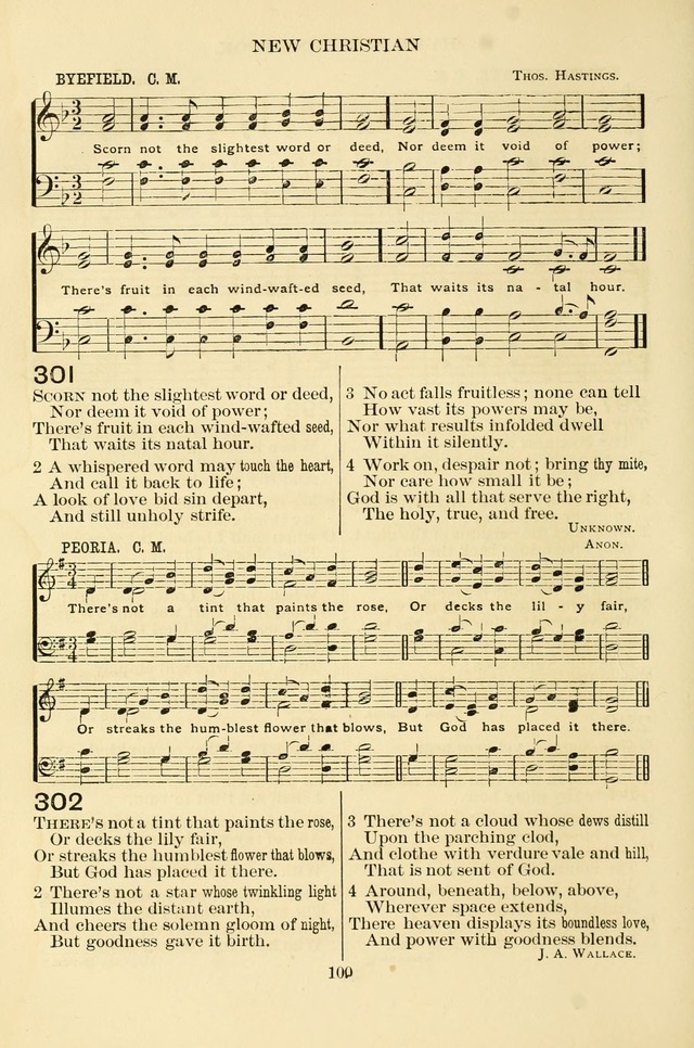 New Christian Hymn and Tune Book page 100