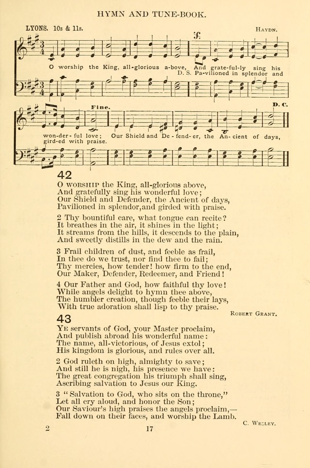 New Christian Hymn and Tune Book page 17