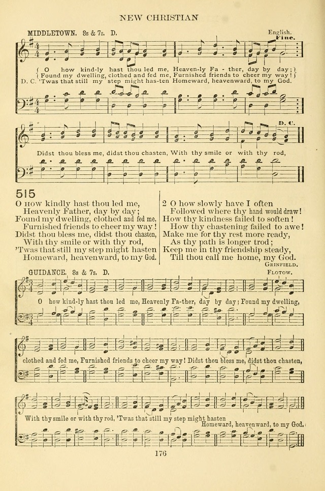 New Christian Hymn and Tune Book page 176