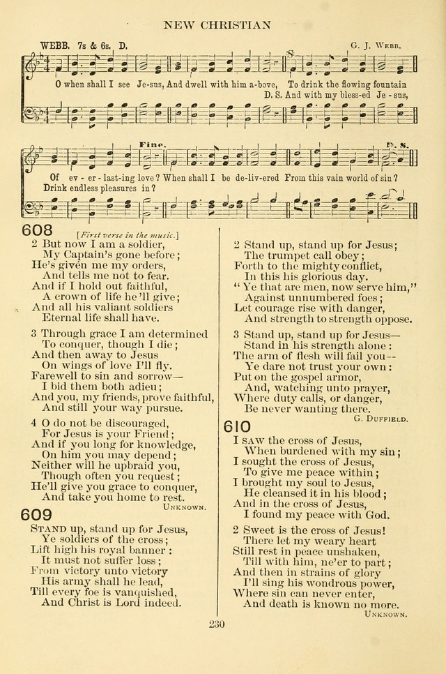 New Christian Hymn and Tune Book page 230