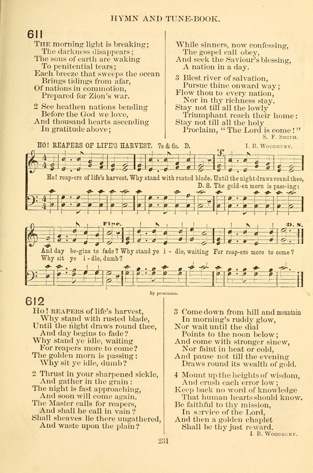 New Christian Hymn and Tune Book page 231