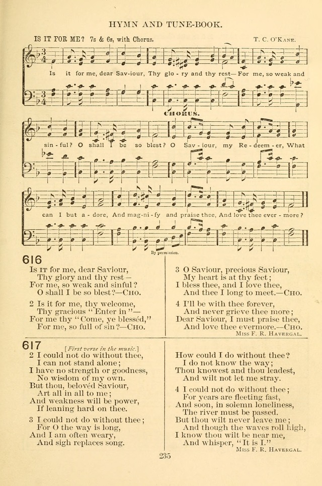New Christian Hymn and Tune Book page 235