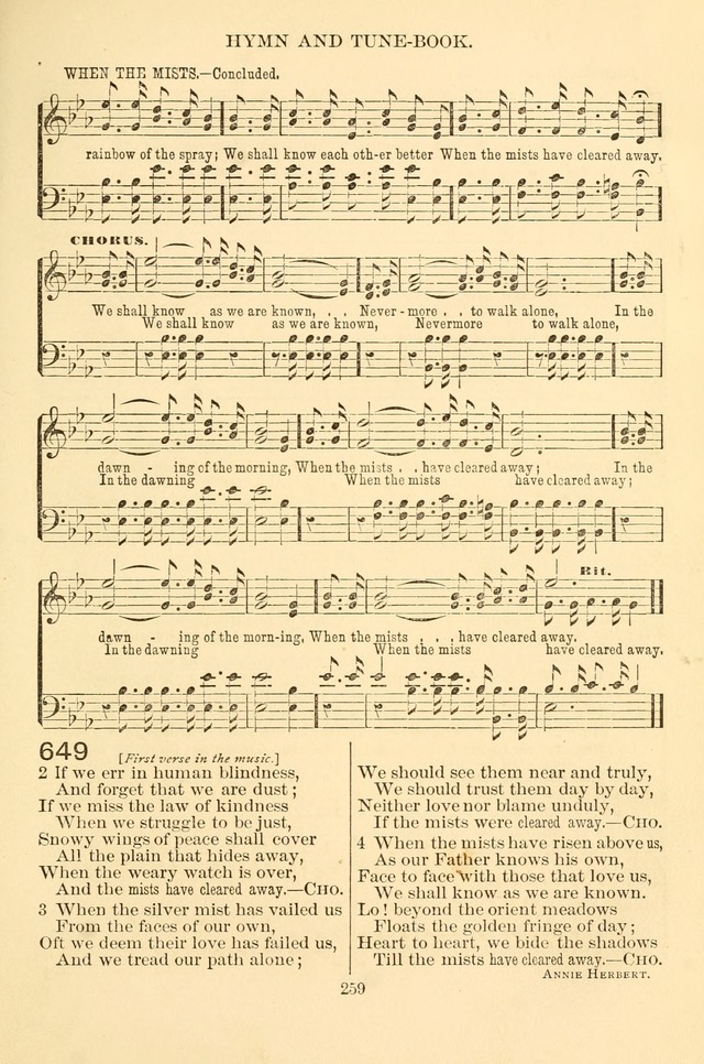 New Christian Hymn and Tune Book page 259