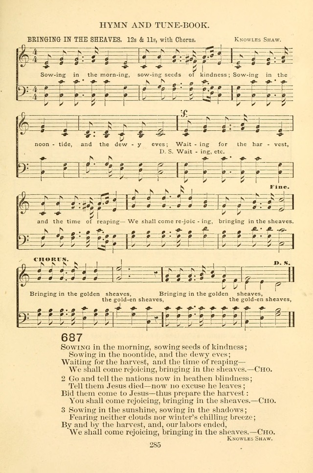 New Christian Hymn and Tune Book page 285