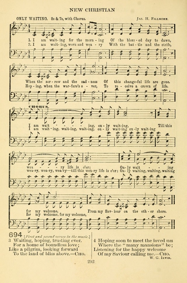 New Christian Hymn and Tune Book page 292