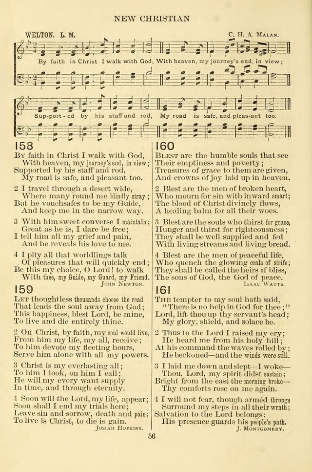New Christian Hymn and Tune Book page 56