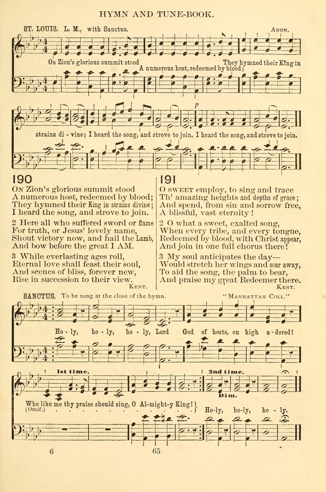 New Christian Hymn and Tune Book page 65