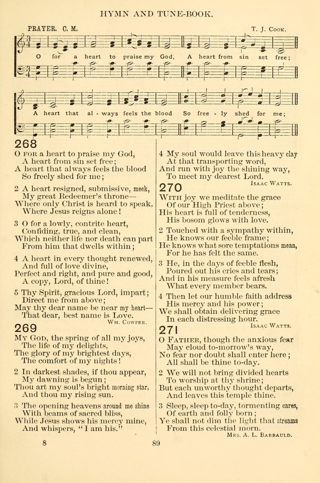 New Christian Hymn and Tune Book page 89