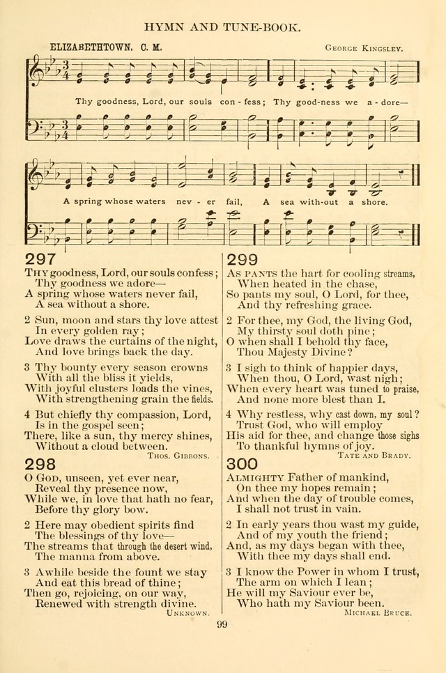 New Christian Hymn and Tune Book page 99