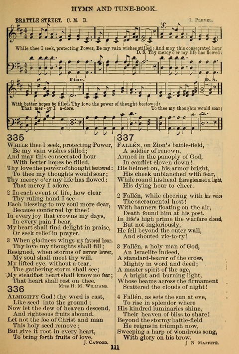 New Christian Hymn and Tune Book page 110