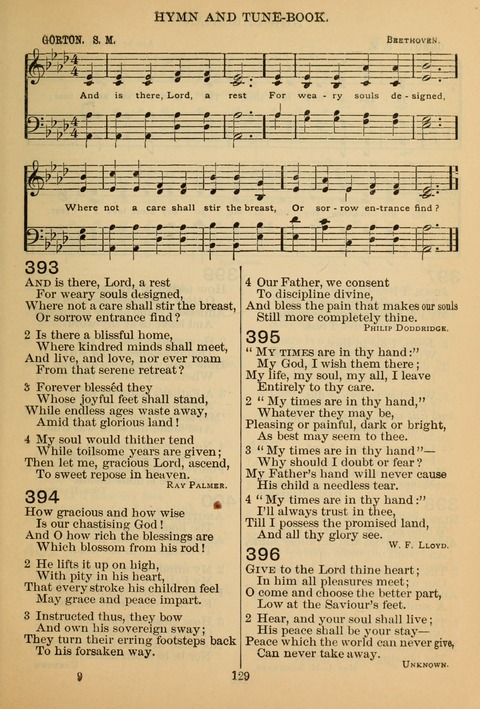 New Christian Hymn and Tune Book page 128