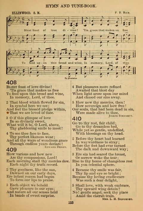 New Christian Hymn and Tune Book page 132