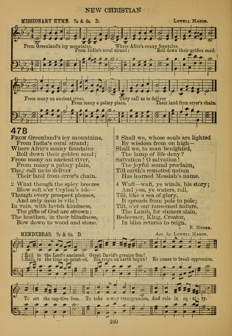 New Christian Hymn and Tune Book page 159