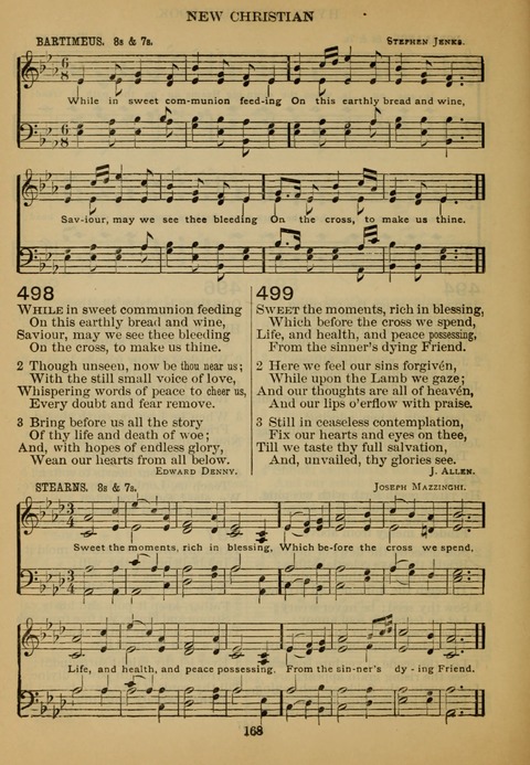 New Christian Hymn and Tune Book page 167