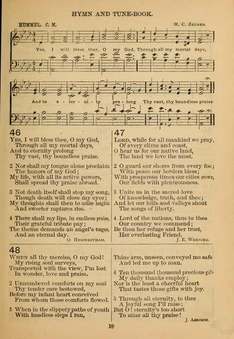 New Christian Hymn and Tune Book page 18