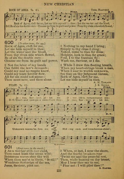 New Christian Hymn and Tune Book page 225