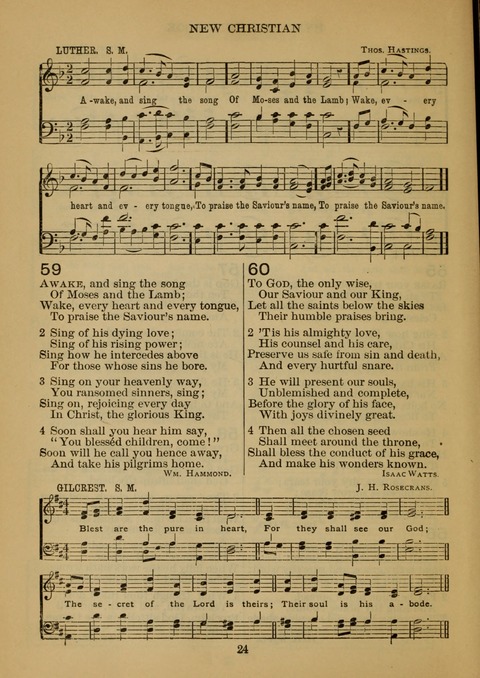 New Christian Hymn and Tune Book page 23