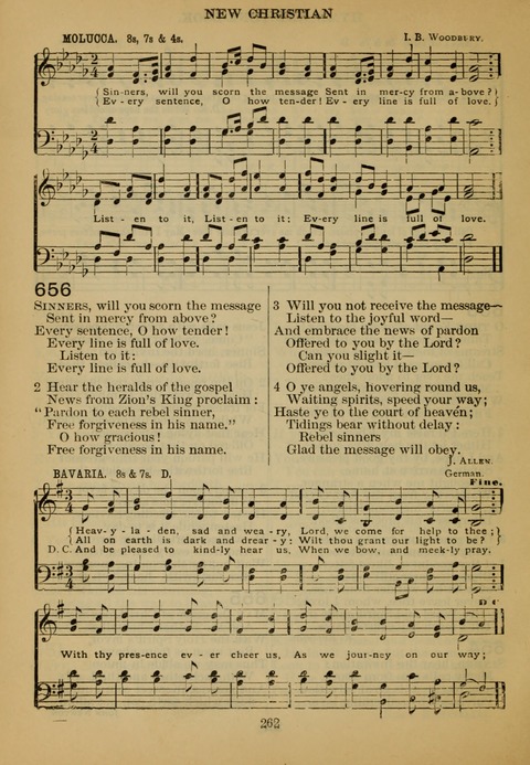 New Christian Hymn and Tune Book page 261