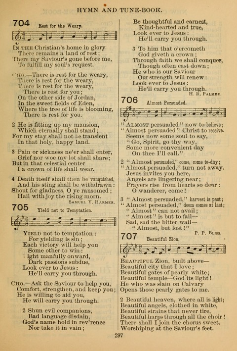 New Christian Hymn and Tune Book page 296