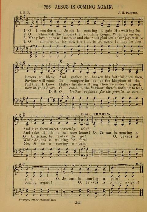 New Christian Hymn and Tune Book page 343