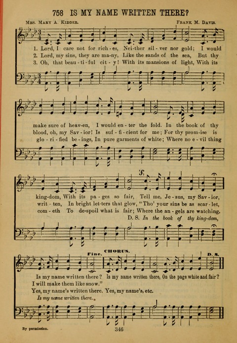 New Christian Hymn and Tune Book page 345