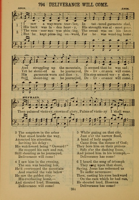 New Christian Hymn and Tune Book page 383