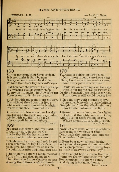 New Christian Hymn and Tune Book page 58
