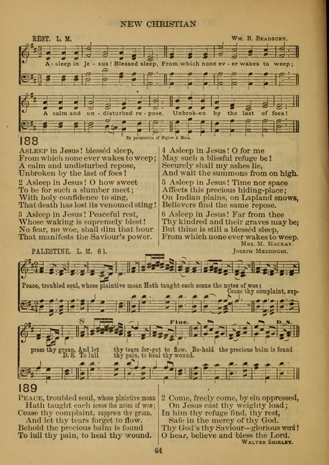 New Christian Hymn and Tune Book page 63