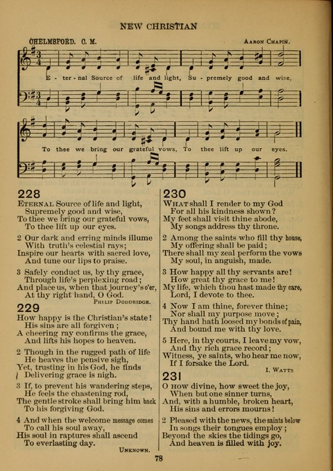New Christian Hymn and Tune Book page 77