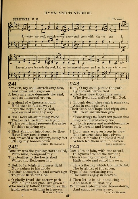 New Christian Hymn and Tune Book page 80