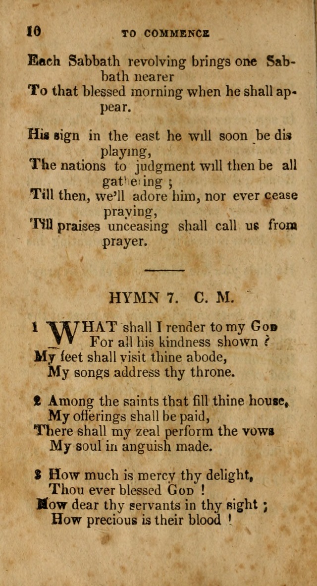 The New England Collection of Hymns and Spiritual Songs: adapted to prayer, conference and camp-meetings page 10