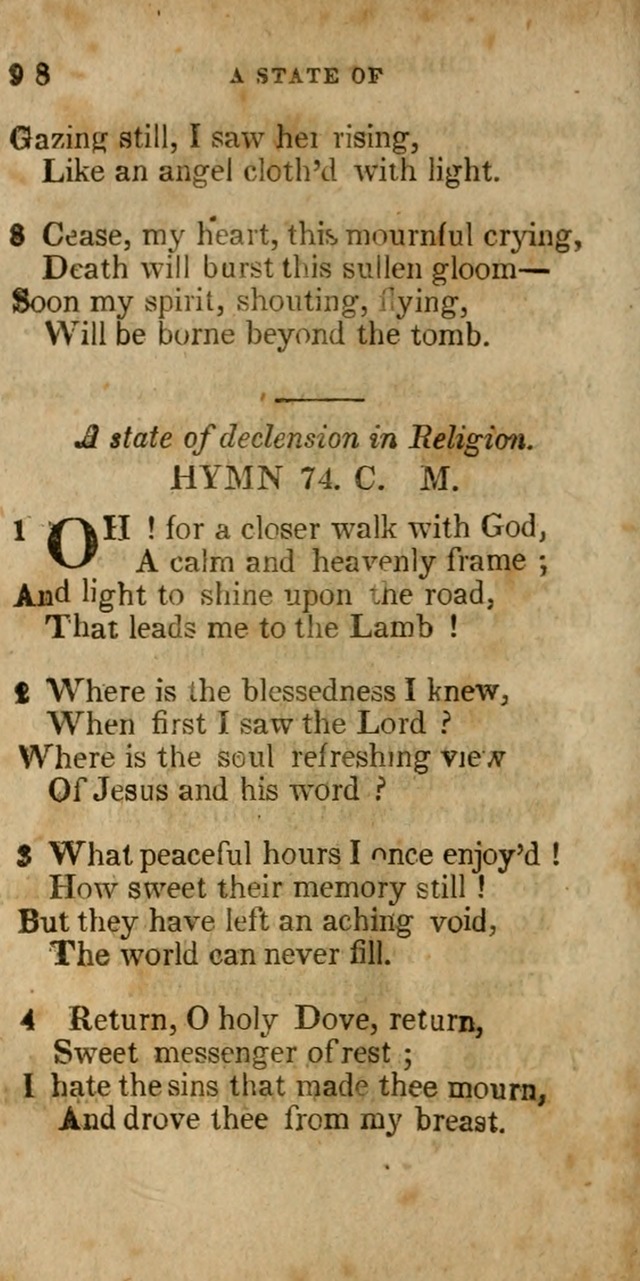 The New England Collection of Hymns and Spiritual Songs: adapted to prayer, conference and camp-meetings page 104