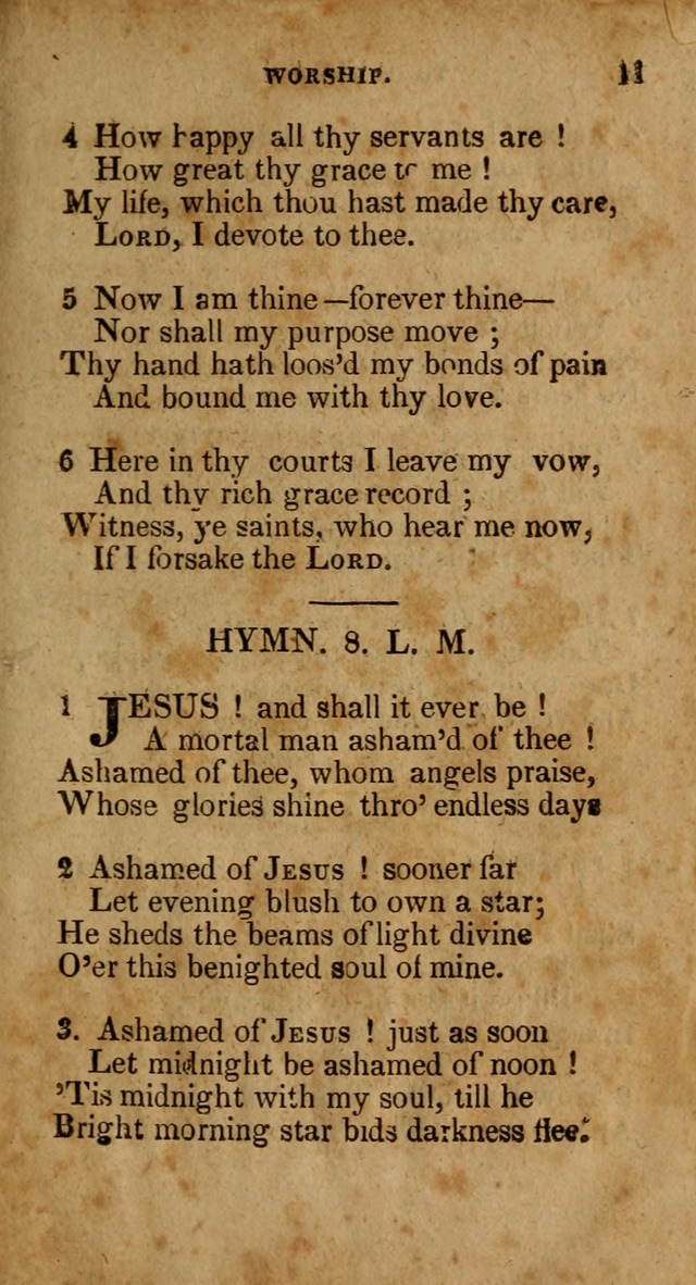 The New England Collection of Hymns and Spiritual Songs: adapted to prayer, conference and camp-meetings page 11