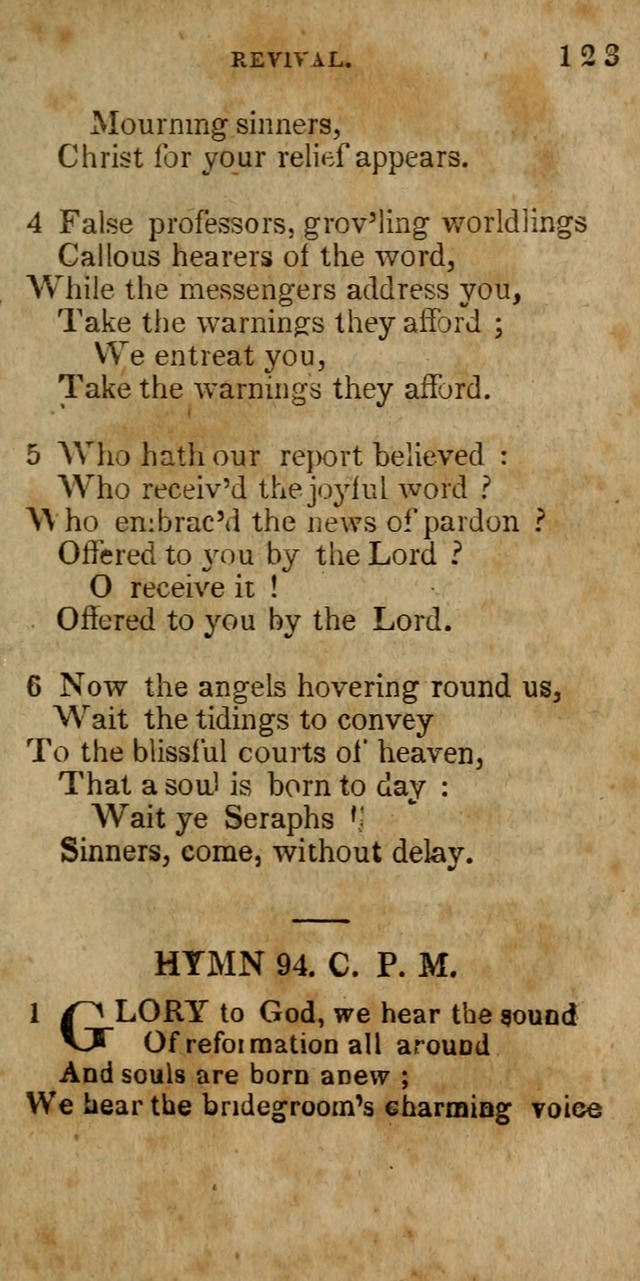 The New England Collection of Hymns and Spiritual Songs: adapted to prayer, conference and camp-meetings page 129