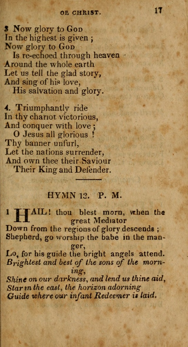 The New England Collection of Hymns and Spiritual Songs: adapted to prayer, conference and camp-meetings page 17