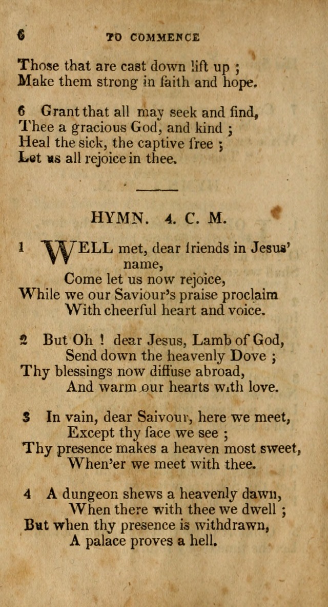 The New England Collection of Hymns and Spiritual Songs: adapted to prayer, conference and camp-meetings page 6