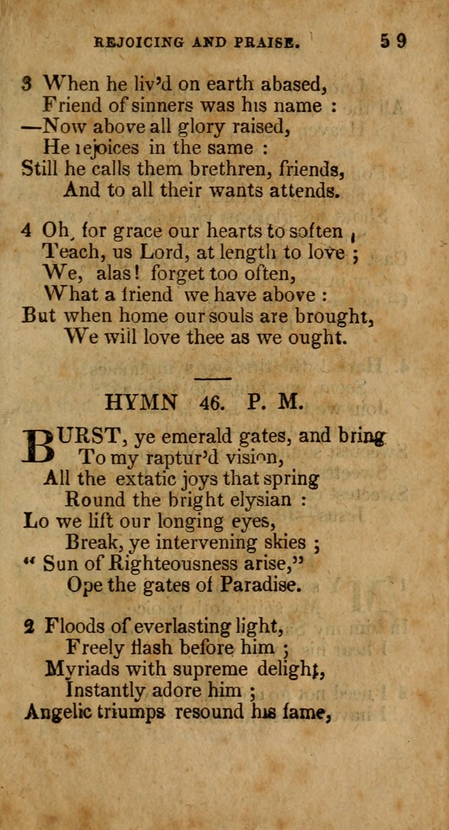 The New England Collection of Hymns and Spiritual Songs: adapted to prayer, conference and camp-meetings page 63