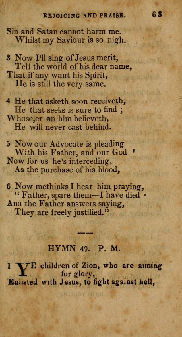 The New England Collection of Hymns and Spiritual Songs: adapted to prayer, conference and camp-meetings page 67