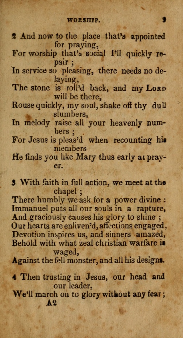 The New England Collection of Hymns and Spiritual Songs: adapted to prayer, conference and camp-meetings page 9