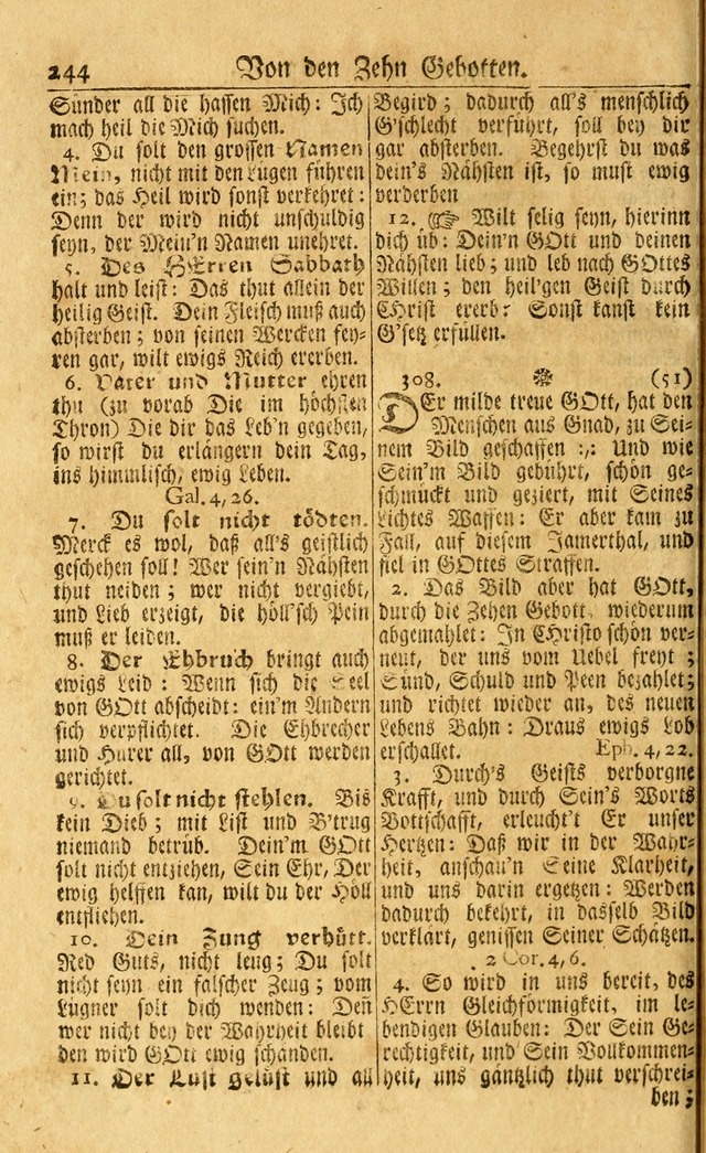 Neu-Eingerichtetes Gesang-Buch in Sich Haltend eine Sammlung (mehrentheils alter) Schöner lehr-reicher underbailicher Lieder... page 244