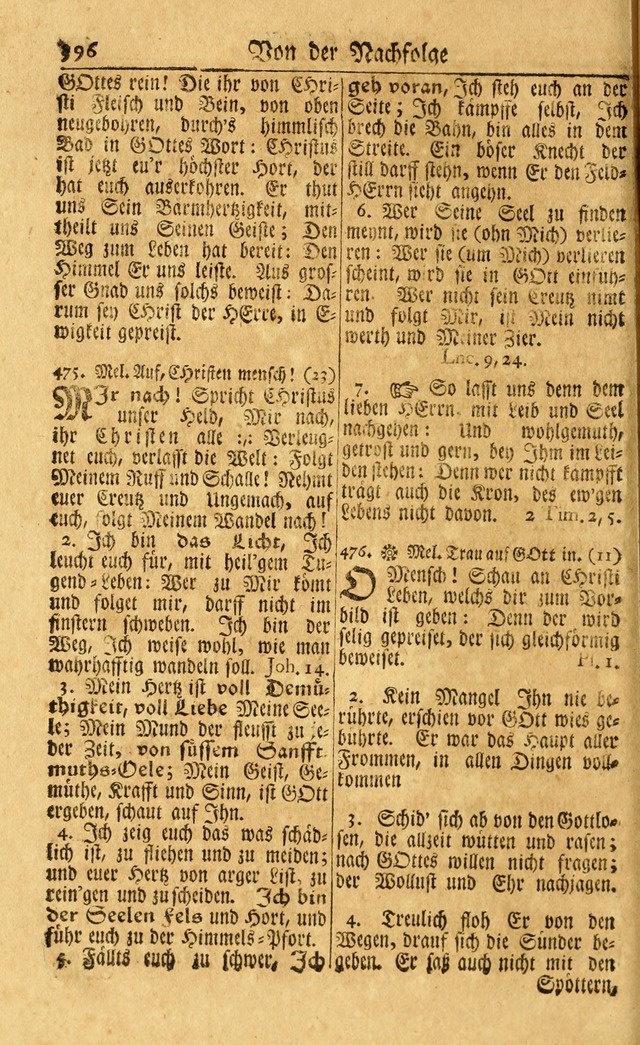 Neu-Eingerichtetes Gesang-Buch in Sich Haltend eine Sammlung (mehrentheils alter) Schöner lehr-reicher underbailicher Lieder... page 398