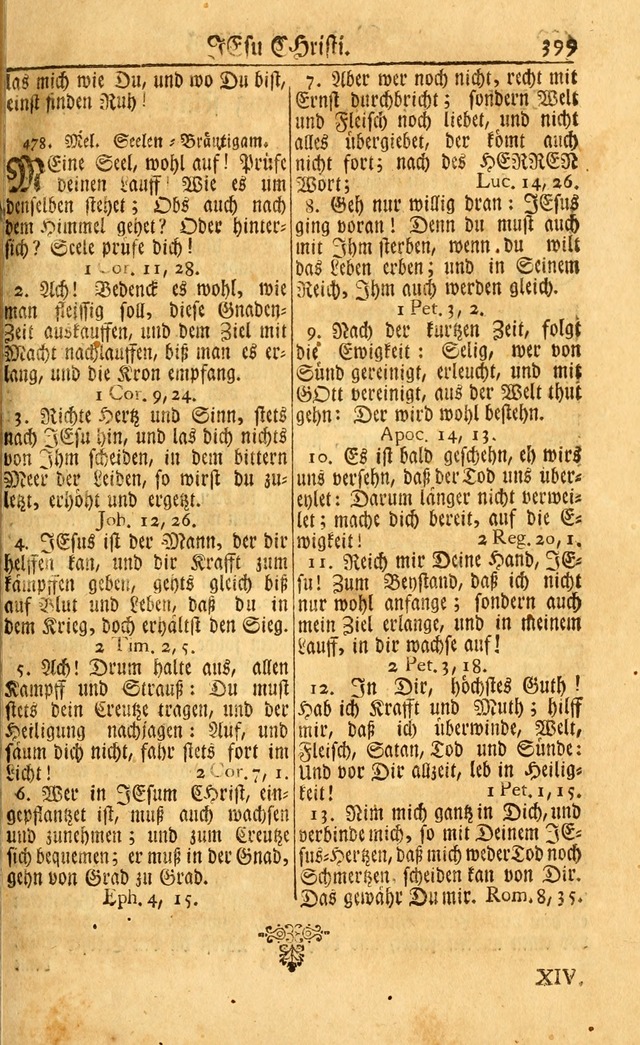 Neu-Eingerichtetes Gesang-Buch in Sich Haltend eine Sammlung (mehrentheils alter) Schöner lehr-reicher underbailicher Lieder... page 401