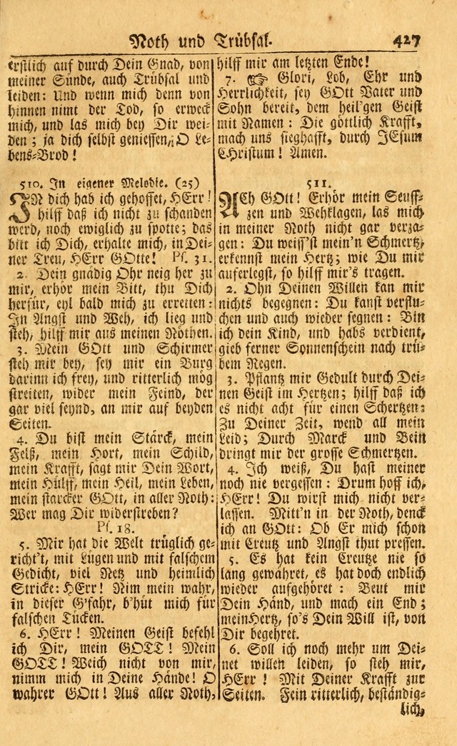Neu-Eingerichtetes Gesang-Buch in Sich Haltend eine Sammlung (mehrentheils alter) Schöner lehr-reicher underbailicher Lieder... page 429