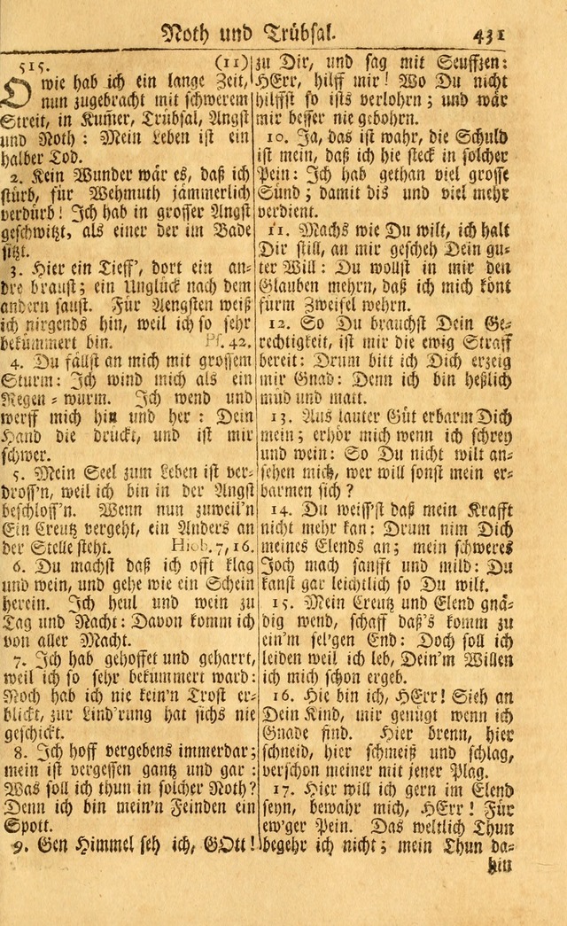 Neu-Eingerichtetes Gesang-Buch in Sich Haltend eine Sammlung (mehrentheils alter) Schöner lehr-reicher underbailicher Lieder... page 433