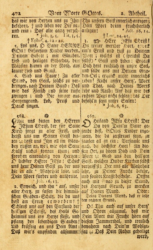 Neu-Eingerichtetes Gesang-Buch in Sich Haltend eine Sammlung (mehrentheils alter) Schöner lehr-reicher underbailicher Lieder... page 474