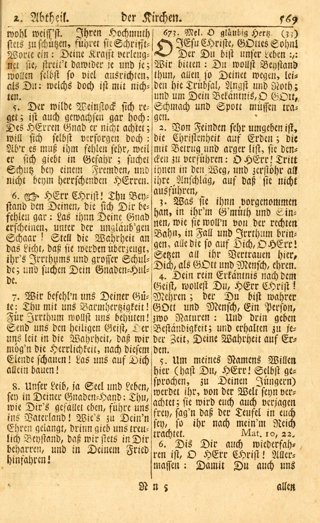 Neu-Eingerichtetes Gesang-Buch in Sich Haltend eine Sammlung (mehrentheils alter) Schöner lehr-reicher underbailicher Lieder... page 575